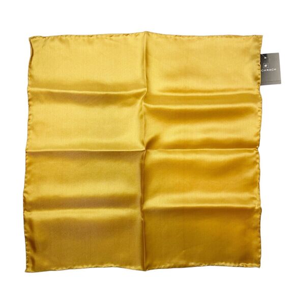 Bachrach Handkerchief Set of 2 Vintage 90s 100% Silk Hand Rolled Deadstock - Picture 6 of 7